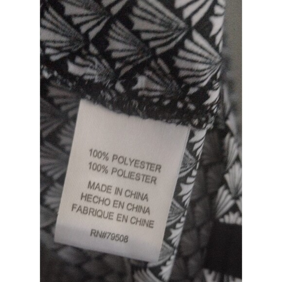 Violet & Claire Stitch Fix Retro Fan Print Blouse Top Tunic - Picture 5 of 9